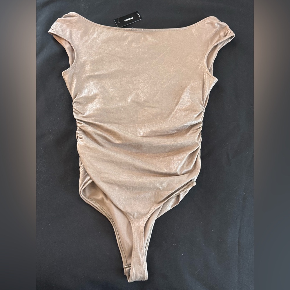 Express Metallic Tan Top - Picture 5 of 9